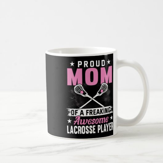 Lacrosse Player Coach Mama Mutter Kaffeetasse (Rechts)
