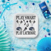 Lacrosse Player Coach Team Party Pappteller (Party)