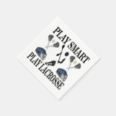 Lacrosse Player Coach Team Party Serviette (Ecke)