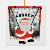 Lacrosse Player Collectible Keramikornament (Rückseite)