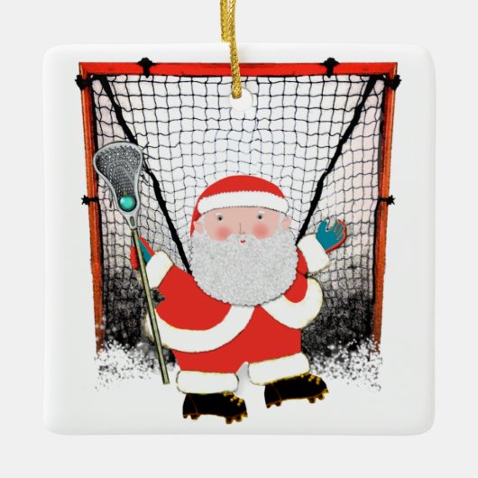 Lacrosse Player Collectible Keramikornament (Vorderseite)
