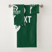 Lacrosse Player CUSTOM TEXT Team Mesh Sport Stick Badhandtuch Set (Insitu)