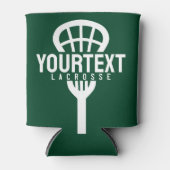 Lacrosse Player CUSTOM TEXT Team Mesh Sport Stick Dosenkühler (Vorderseite)