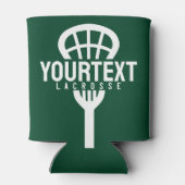 Lacrosse Player CUSTOM TEXT Team Mesh Sport Stick Dosenkühler (Rückseite)