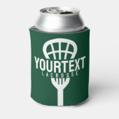 Lacrosse Player CUSTOM TEXT Team Mesh Sport Stick Dosenkühler (Kanne Rückseite)