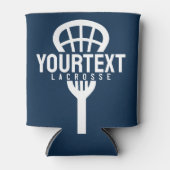 Lacrosse Player CUSTOM TEXT Team Mesh Sport Stick Dosenkühler (Vorderseite)