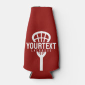 Lacrosse Player CUSTOM TEXT Team Mesh Sport Stick Flaschenkühler (Vorderseite)