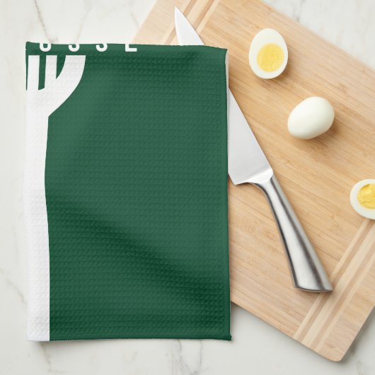 Lacrosse Player CUSTOM TEXT Team Mesh Sport Stick Geschirrtuch (Viertel Falte)