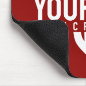 Lacrosse Player CUSTOM TEXT Team Mesh Sport Stick Mousepad (Ecke)