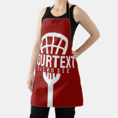 Lacrosse Player CUSTOM TEXT Team Mesh Sport Stick Schürze (InSitu)