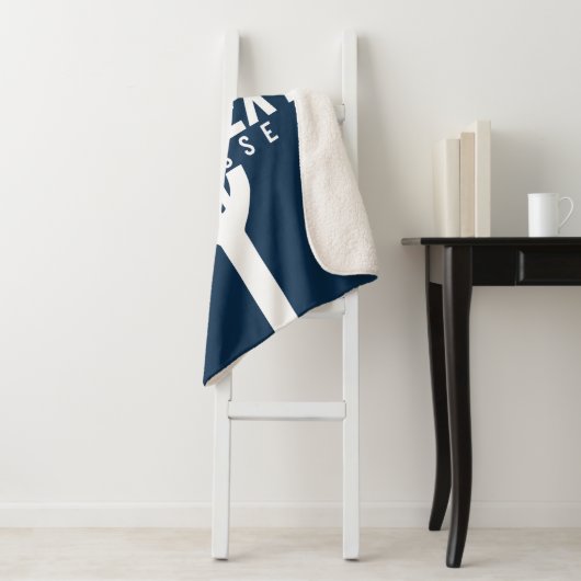 Lacrosse Player CUSTOM TEXT Team Mesh Sport Stick Sherpadecke (Beispiel)