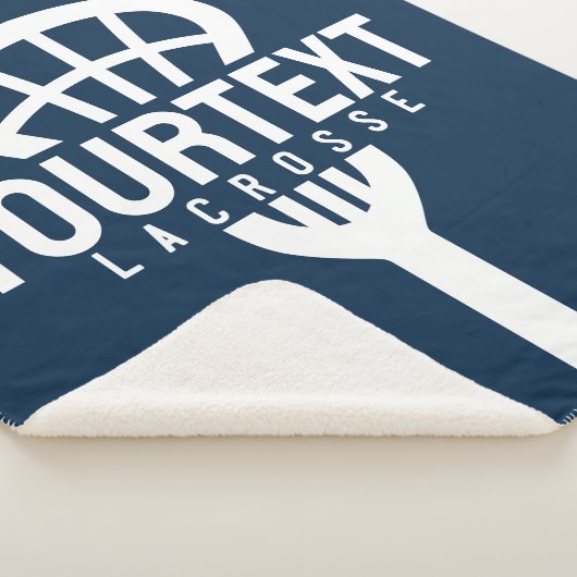 Lacrosse Player CUSTOM TEXT Team Mesh Sport Stick Sherpadecke (3/4)