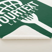 Lacrosse Player CUSTOM TEXT Team Mesh Sport Stick Sherpadecke (3/4)