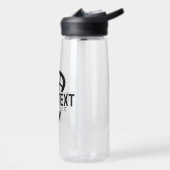 Lacrosse Player CUSTOM TEXT Team Mesh Sport Stick Trinkflasche (Links)