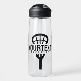 Lacrosse Player CUSTOM TEXT Team Mesh Sport Stick Trinkflasche