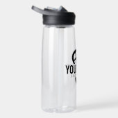 Lacrosse Player CUSTOM TEXT Team Mesh Sport Stick Trinkflasche (Rechts)