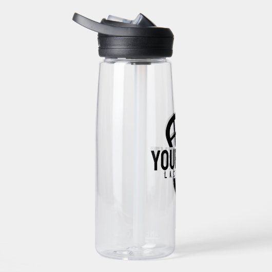 Lacrosse Player CUSTOM TEXT Team Mesh Sport Stick Trinkflasche (Rechts)