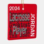 Lacrosse Player Extraordinaire CUSTOM Keramikornament (Rechts)