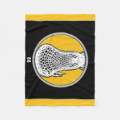 Lacrosse Player Fleecedecke (Vorderseite)