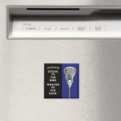 Lacrosse Player Funny Magnet (In Situ (Geschirrspüler))