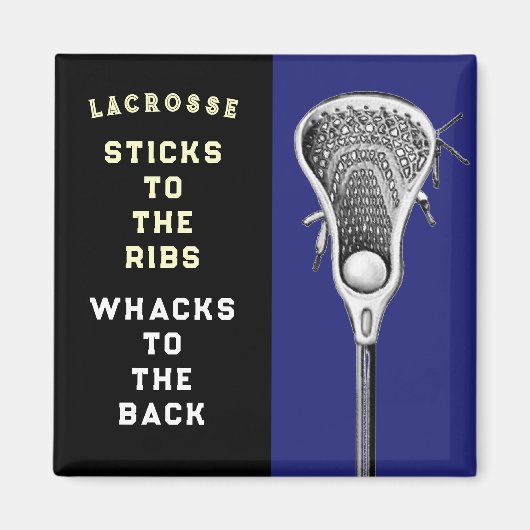 Lacrosse Player Funny Magnet (Vorne)