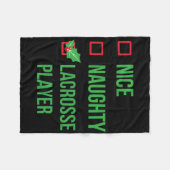 Lacrosse Player Funny Pajama Weihnachtsgeschenk Fleecedecke (Vorderseite (Horizontal))