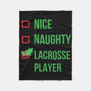 Lacrosse Player Funny Pajama Weihnachtsgeschenk Fleecedecke
