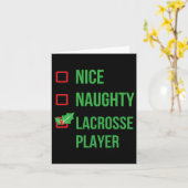 Lacrosse Player Funny Pajama Weihnachtsgeschenk Karte (Gelbe Blume)