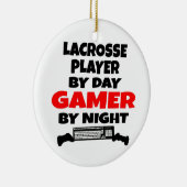 Lacrosse Player Gamer Keramikornament (Rechts)