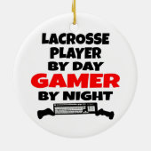 Lacrosse Player Gamer Keramikornament (Hinten)