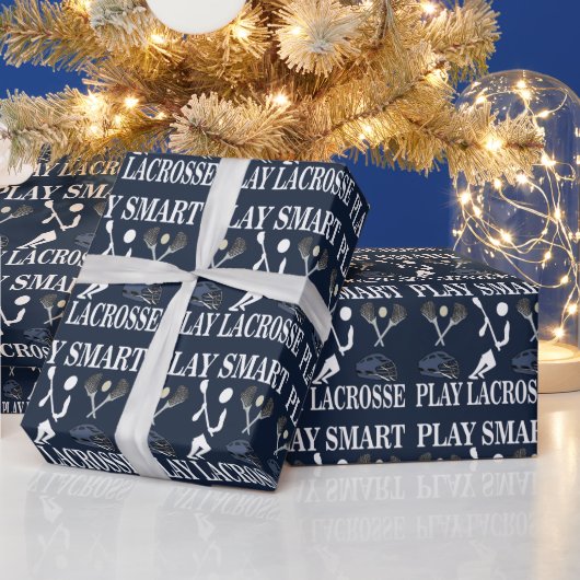 Lacrosse Player Geburtstag Geschenkpapier (Feiertage)