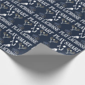 Lacrosse Player Geburtstag Geschenkpapier (Ecke)