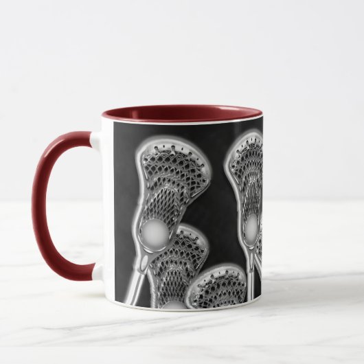 Lacrosse Player-Geschenk Tasse (Links)
