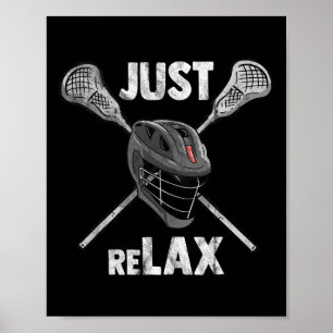 Lacrosse Player Geschenke für Männer laxen Tor Goa Poster