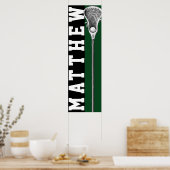 Lacrosse Player Green Poster (Küche)