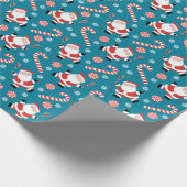 Lacrosse Player Holiday Gift Geschenkpapier (Ecke)