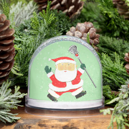Lacrosse Player Holiday Gift Schneekugeln