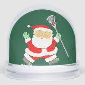 Lacrosse Player Holiday Gift Schneekugeln (Vorderseite)