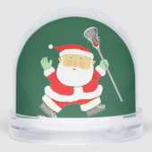 Lacrosse Player Holiday Gift Schneekugeln (Rückseite)