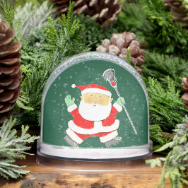 Lacrosse Player Holiday Gift Schneekugeln