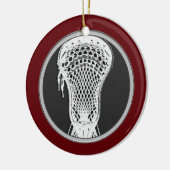 Lacrosse Player Keepake Keramik Ornament (Links)