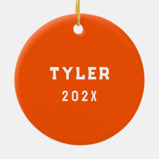 Lacrosse Player Keramik Ornament (Hinten)