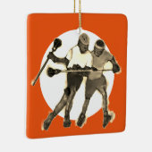 Lacrosse Player Keramikornament (Rechts)