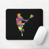 Lacrosse Player Kids Boys Jugend Mousepad (Mit Mouse)