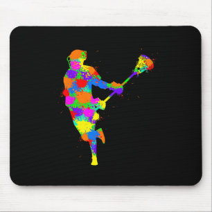 Lacrosse Player Kids Boys Jugend Mousepad