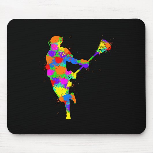 Lacrosse Player Kids Boys Jugend Mousepad (Vorne)