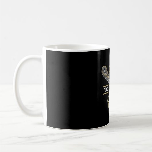 Lacrosse Player lax auf das Max Stick Funny Gesche Kaffeetasse (Links)