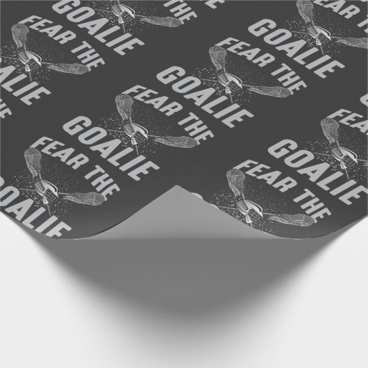 Lacrosse Player Lax Goalie Stick Helm Sport Spaß Geschenkpapier (Ecke)