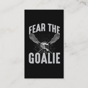 Lacrosse Player Lax Goalie Stick Helm Sport Spaß Visitenkarte