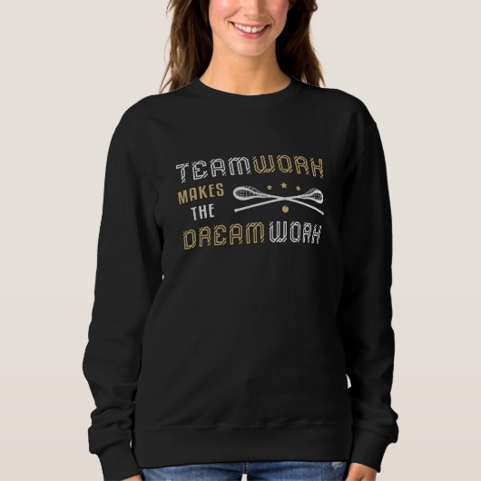 Lacrosse Player Lax Sport Teamwork Funny Geschenk Sweatshirt (Vorderseite)